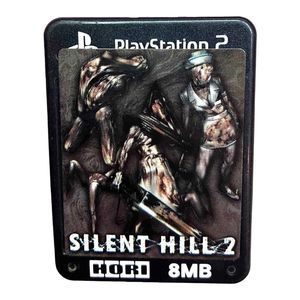 HORI Memory‎ Card PS2 w Rare Official Silent Hill 2 PlayStation 2 Sticker Konami